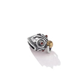 925 Silver Lucky Buddhist Wanzi Symbol Bell Charm Thai Silver Good Luck Pendant
