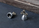 925 Silver Tibetan Vajra Bell Charm Pendant