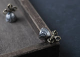 925 Silver Tibetan Vajra Bell Charm Pendant