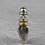 925 Silver Tibetan Dorje Charm Vintage Silver Buddhist Vajra Charm DIY Jewelry