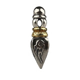925 Silver Tibetan Dorje Charm Vintage Silver Buddhist Vajra Charm DIY Jewelry