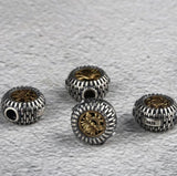 925 Silver Tibetan Lucky Babao Symbol Beads
