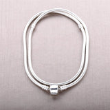 925 Silver Necklace Bracelet Bridal Party Sets Women Charm Jewelry