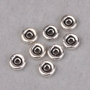 925 Silver Beads Jewelry Findings Sterling DIY Tibetan Mala's Spacers