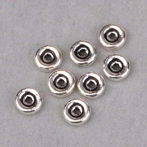 925 Silver Beads Jewelry Findings Sterling DIY Tibetan Mala's Spacers