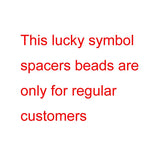 925 Silver Jewelry Spacers Beads Lucky Symbol Tibetan Mala Markers