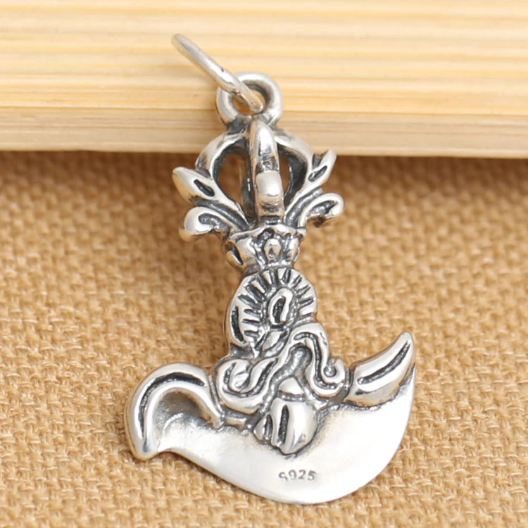 Vintage Sterling Silver Kingkong Pendant Man Jewelry Necklace
