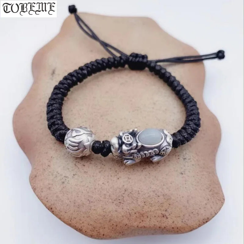 999 Silver Pixiu Bracelet Pure Silver Wealth Beaded Bracelet