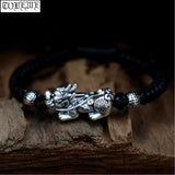 999 Silver Pixiu Bracelet Fengshui Wealth Good Luck Bracelet