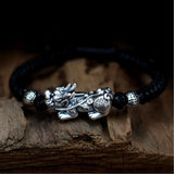 999 Silver Pixiu Bracelet Fengshui Wealth Good Luck Bracelet