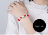 999 Silver Turtle Beaded Bracelet 3D Lucky Coin Braided Bracelet