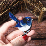 Acrylic Bird Brooches Cute Pet Pin Jewelry