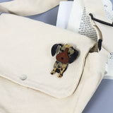 Acrylic Dog Brooches Safety Pins Animal Jewelry