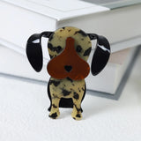 Acrylic Dog Brooches Safety Pins Animal Jewelry