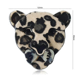 Leopard Acrylic Brooch Safety Pin Female Accessory