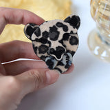 Leopard Acrylic Brooch Safety Pin Female Accessory