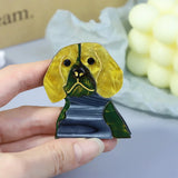 Acrylic Vivid Dog Brooches For Women Kids Lovely Animal Wolfhound Brooch