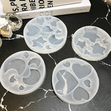Moon Star Heart Keychain Pendant Resin Casting Molds