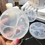 Moon Star Heart Keychain Pendant Resin Casting Molds
