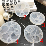 Moon Star Heart Keychain Pendant Resin Casting Molds