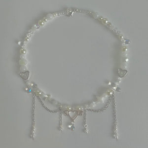Y2K Angel Wings Beads Necklace Choker