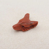 Red Sand Sun Wolf Head Pendant for DIY Jewelry
