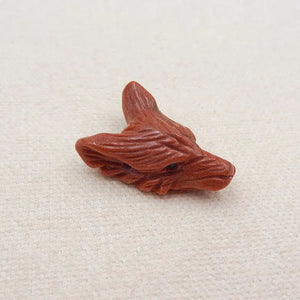 Red Sand Sun Wolf Head Pendant for DIY Jewelry