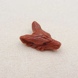 Red Sand Sun Wolf Head Pendant for DIY Jewelry