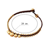 Ethnic Copper Bell Anklet Beach Jewelry Ankle Bracelet