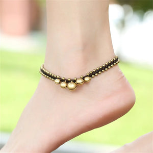 Ethnic Copper Bell Anklet Beach Jewelry Ankle Bracelet