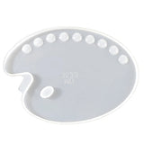 Art Palette Resin Casting Mold DIY Oval Shape Painting Molds
