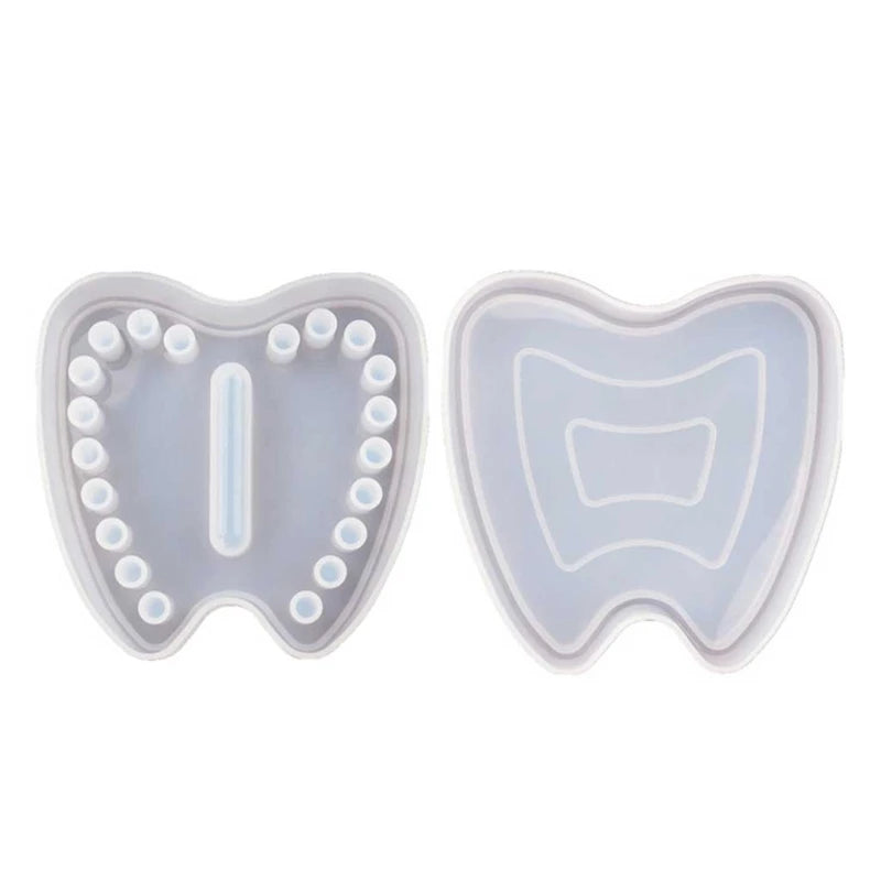 Baby Tooth Box Resin Mold Kids Memory Keepsake Organizer Tooth Fairy Holder