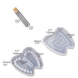 Baby Tooth Box Resin Mold Kids Memory Keepsake Organizer Tooth Fairy Holder