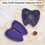 Baby Tooth Box Resin Mold Kids Memory Keepsake Organizer Tooth Fairy Holder