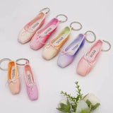 Colorful Ballet Shoes Keychain Pointe Shoe Keyrings Ornament