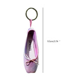 Colorful Ballet Shoes Keychain Pointe Shoe Keyrings Ornament