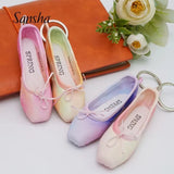 Colorful Ballet Shoes Keychain Pointe Shoe Keyrings Ornament