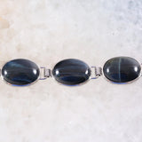 Natural Stone Tiger Eye Bracelet Adjustable Chain Bracelet