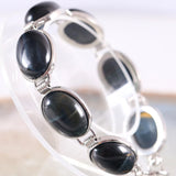 Natural Stone Tiger Eye Bracelet Adjustable Chain Bracelet