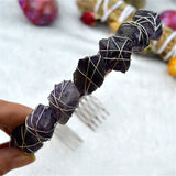 Baroque Natural Stone Hair Accessories Bridal Tiara Crown
