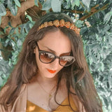 Baroque Natural Stone Hair Accessories Bridal Tiara Crown