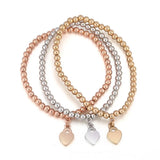 Heart Charm Adjustable Bracelets for Women Girl