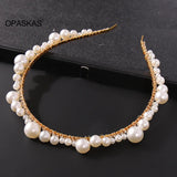 Pearl Beaded Headband for Women Party Hair Decor