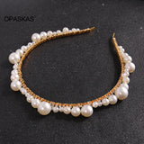 Pearl Beaded Headband for Women Party Hair Decor
