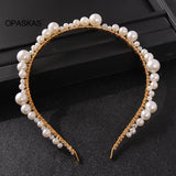 Pearl Beaded Headband for Women Party Hair Decor