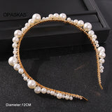 Pearl Beaded Headband for Women Party Hair Decor