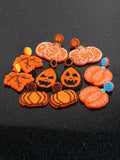 Skull Drip Dangle Drop Earrings Halloween Pumpkin Bat Ghost Earrings