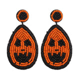 Skull Drip Dangle Drop Earrings Halloween Pumpkin Bat Ghost Earrings