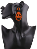 Skull Drip Dangle Drop Earrings Halloween Pumpkin Bat Ghost Earrings