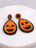 Skull Drip Dangle Drop Earrings Halloween Pumpkin Bat Ghost Earrings